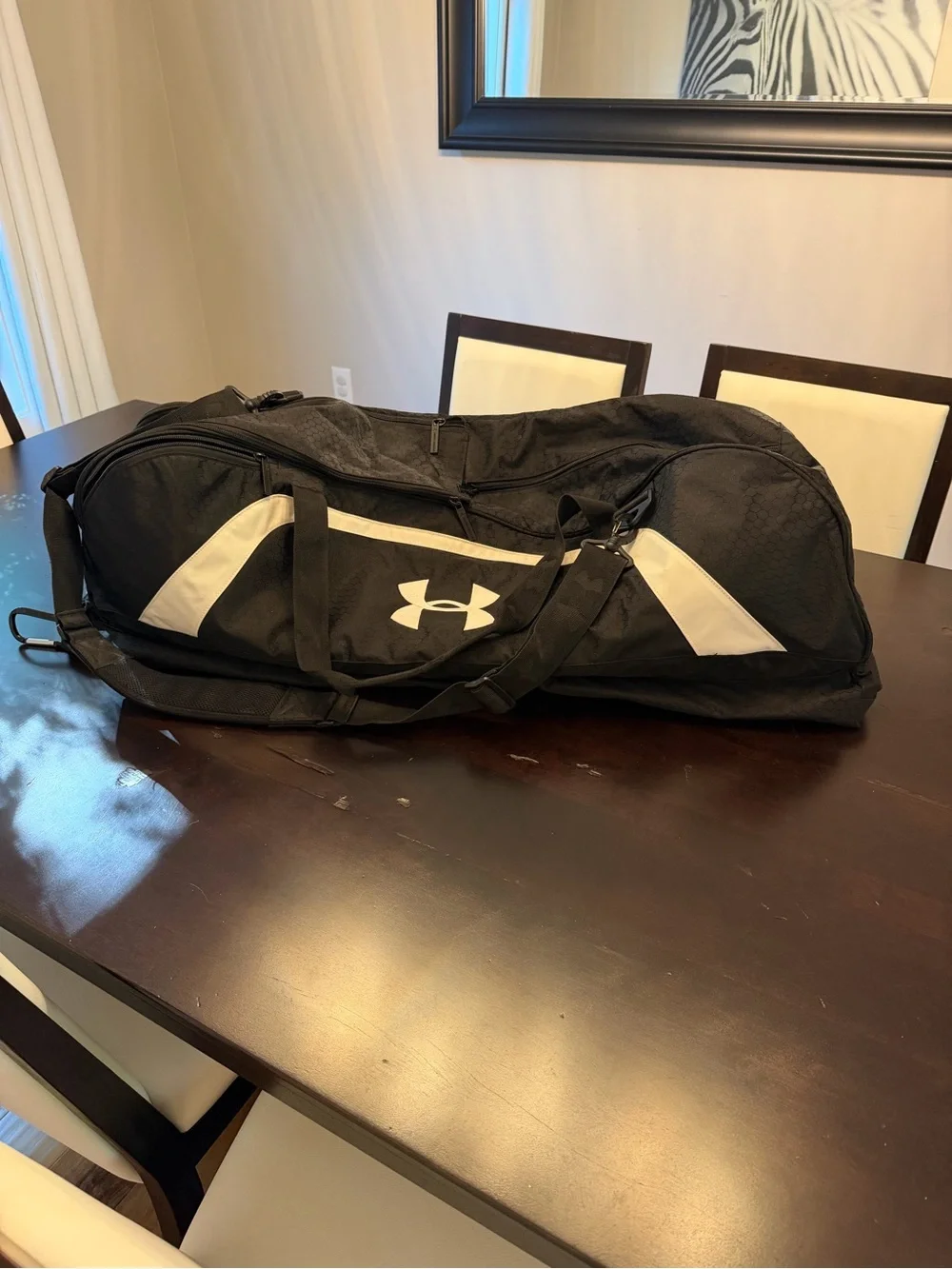 Under Armour Softball/Baseball Black and White Bat Bag